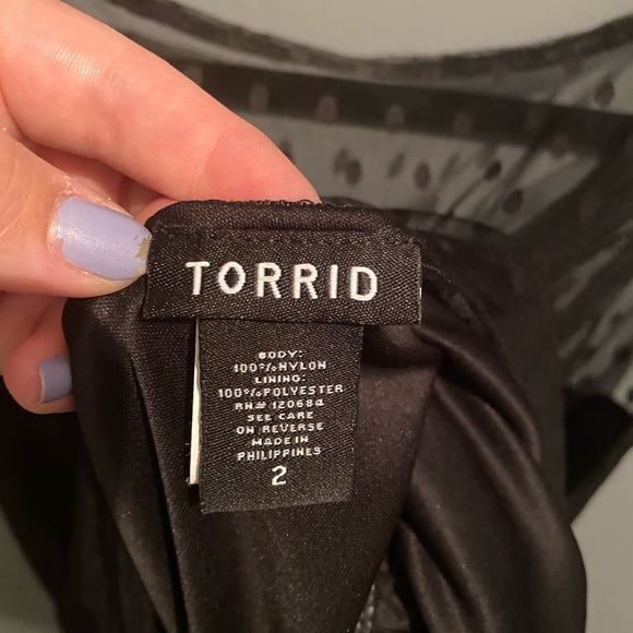 Mesh polka dot tank top - Picture 3 of 3